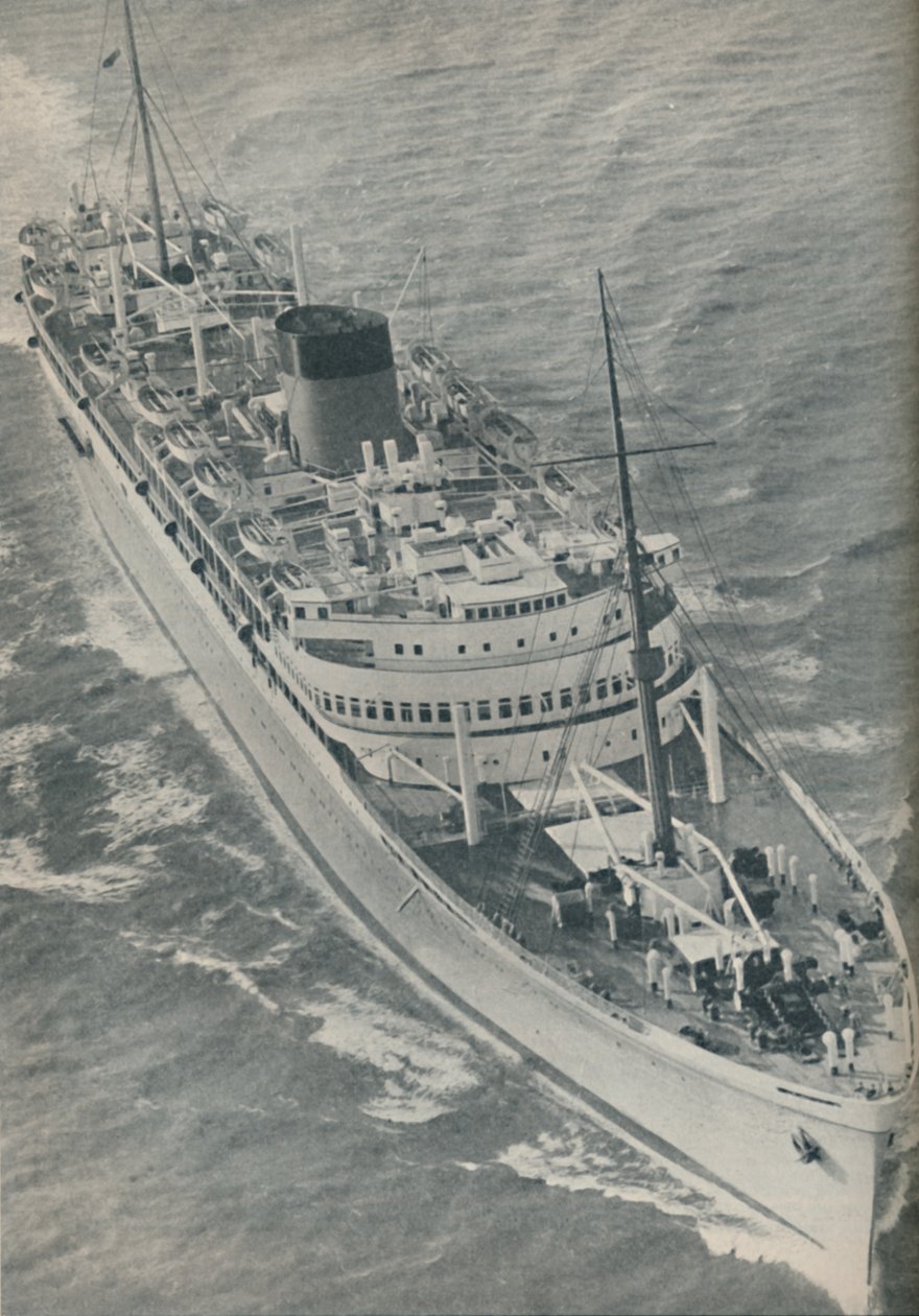 Un motonave de doble hélice, el Stirling Castle construido por Harland y Wolff, 1937 de Unbekannt