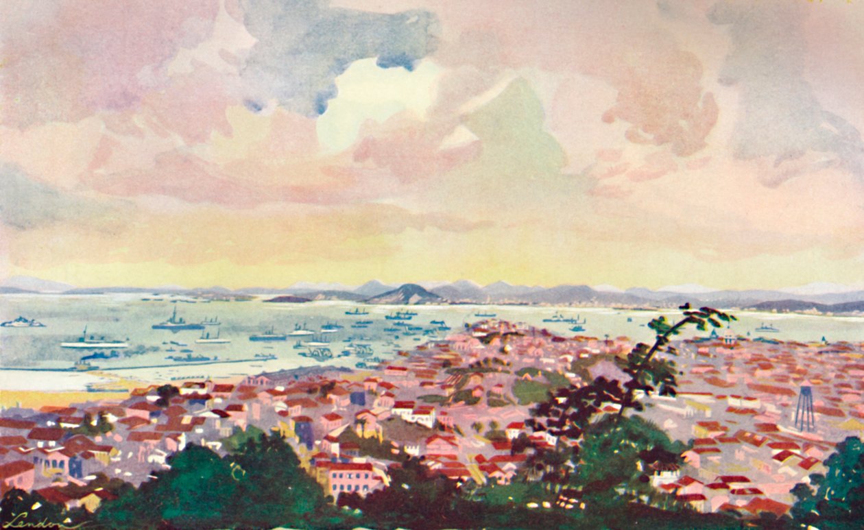 Vista de Río y la bahía de Unbekannt