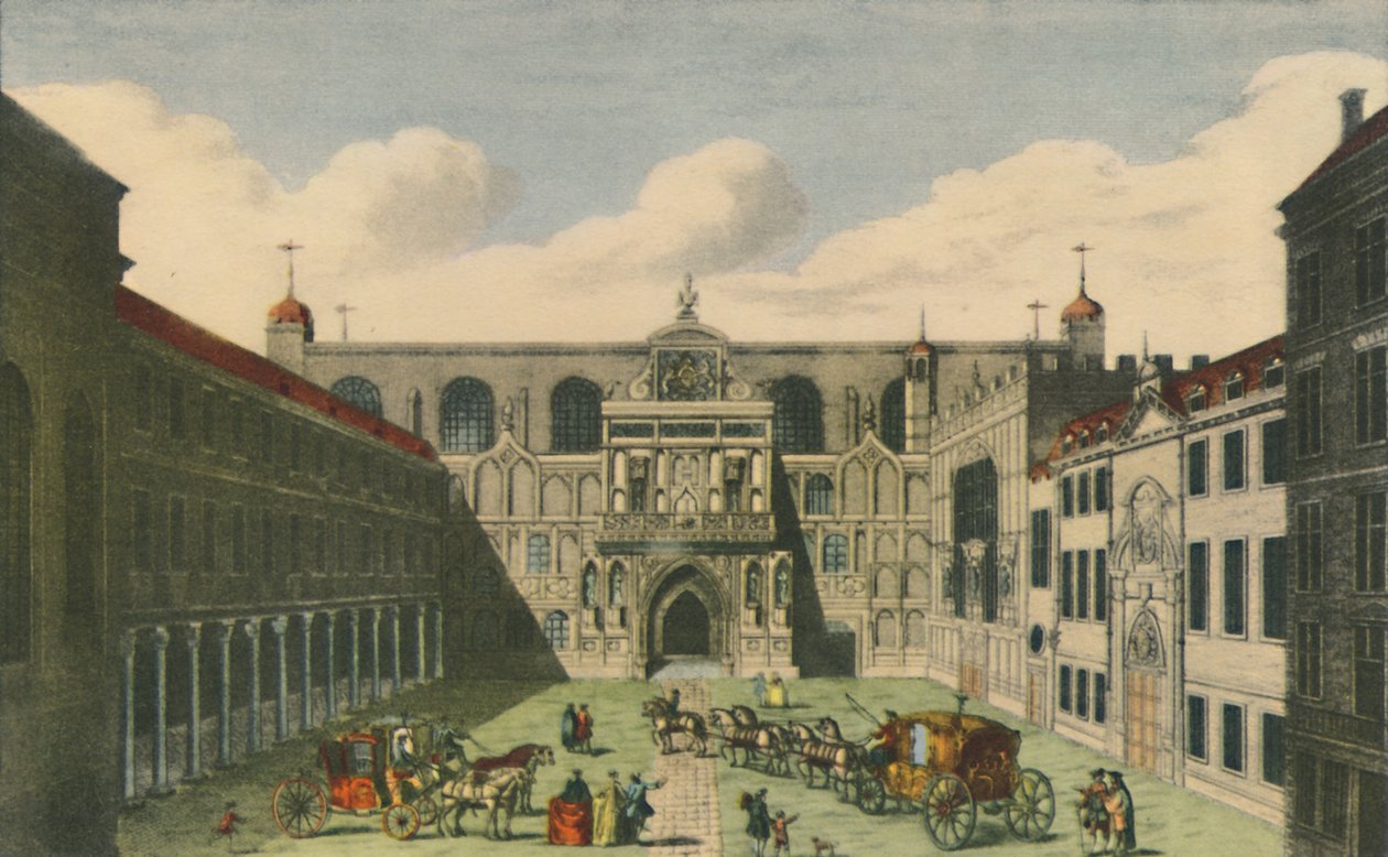 Vista del Guildhall de la Ciudad de Londres, c1750s, principios del siglo XIX, 1948 de Unbekannt