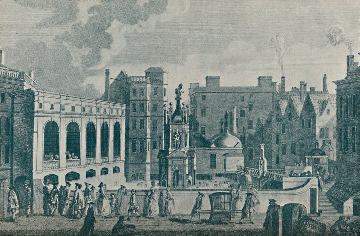 Vista de los Baños del Rey y la Reina y la Gran Sala de Bombas en Bath, 1907 de Unbekannt