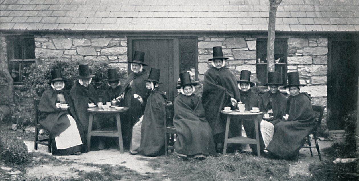 Una fiesta de té galesa, 1912 de Unbekannt