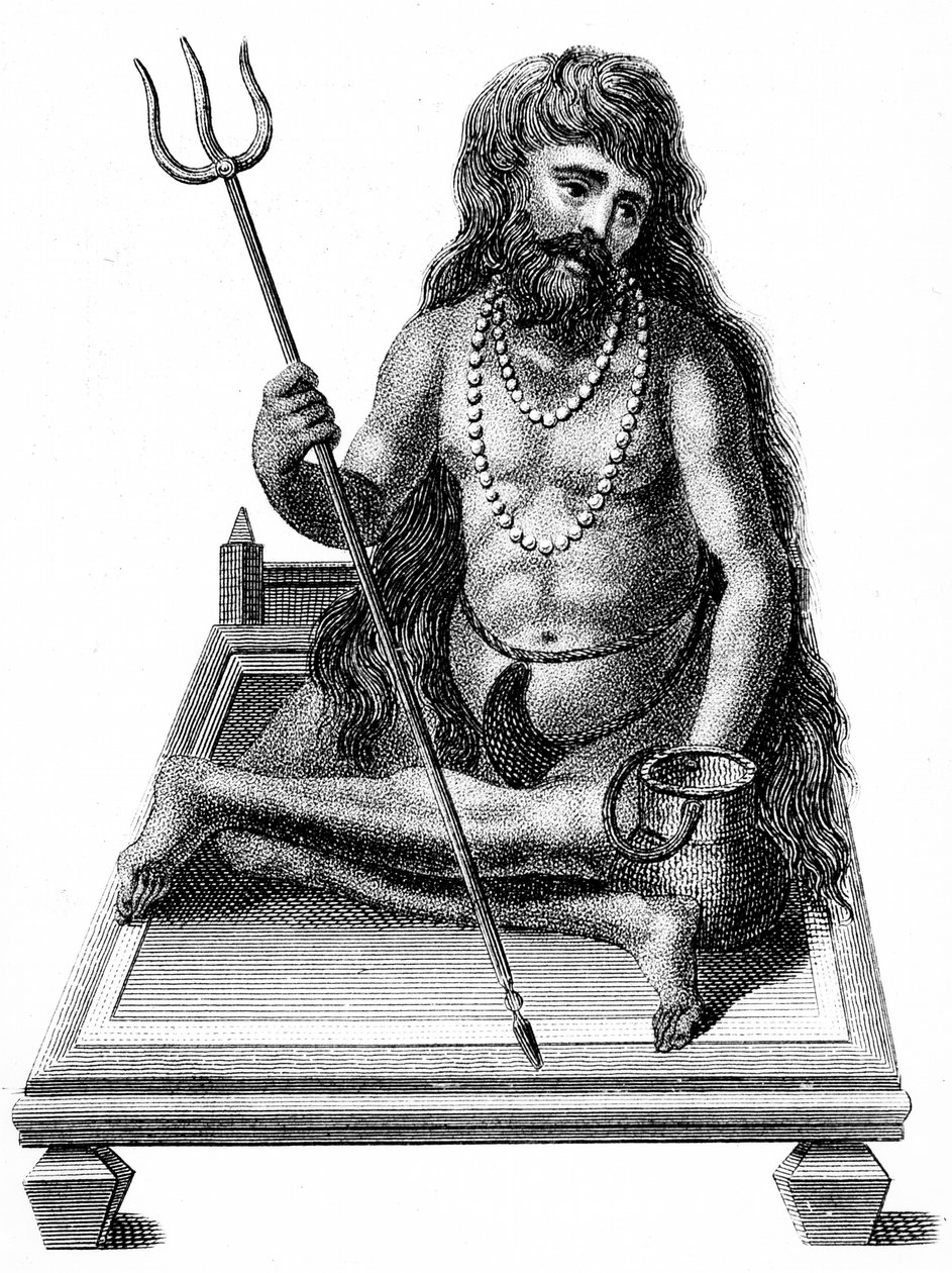 Un yogui meditando de Unbekannt