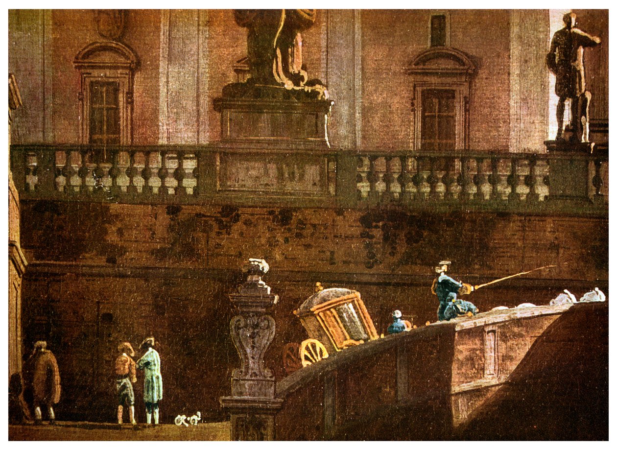 Un carruaje en Roma, siglo XVIII 1956 de Unbekannt