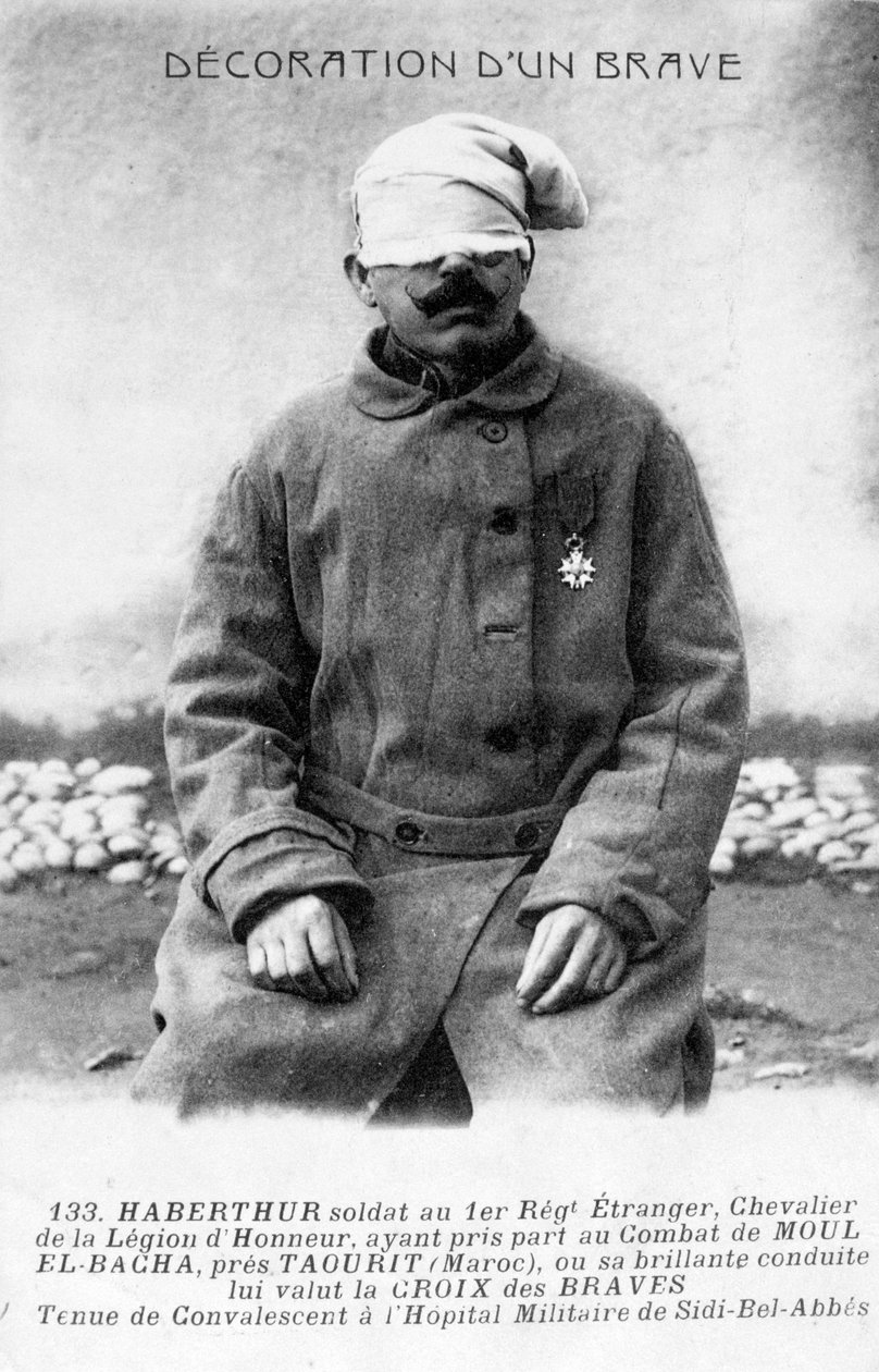 Un legionario convaleciente, Sidi Bel Abbes, Argelia, 1910 de Unbekannt