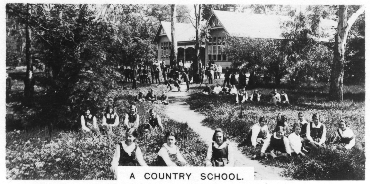 Una escuela rural, Australia, 1928 de Unbekannt