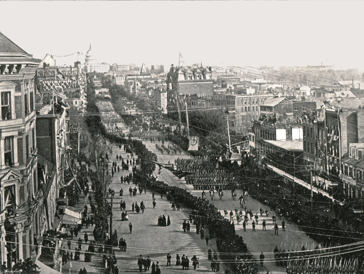 Un día de fiesta en la capital americana, Washington DC, EE.UU., 1895 de Unbekannt