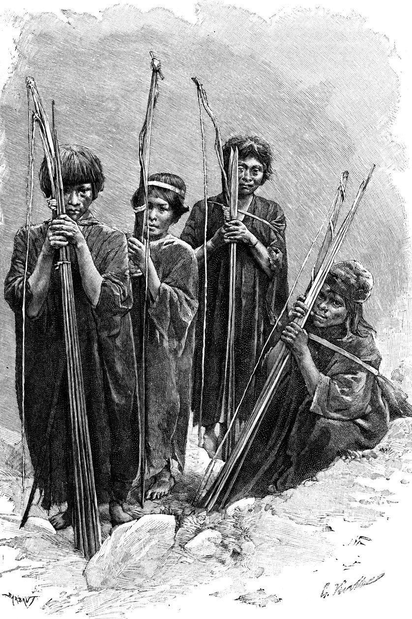Un grupo de Antis Ashaninkas, Perú, 1895 de Unbekannt