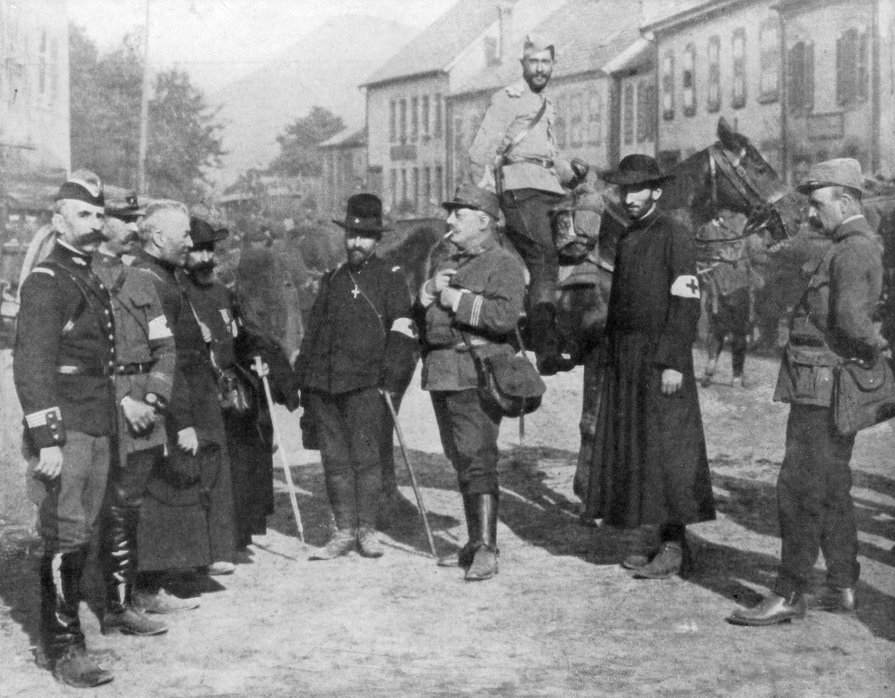 Un grupo de capellanes militares, Primera Guerra Mundial, 1914 de Unbekannt