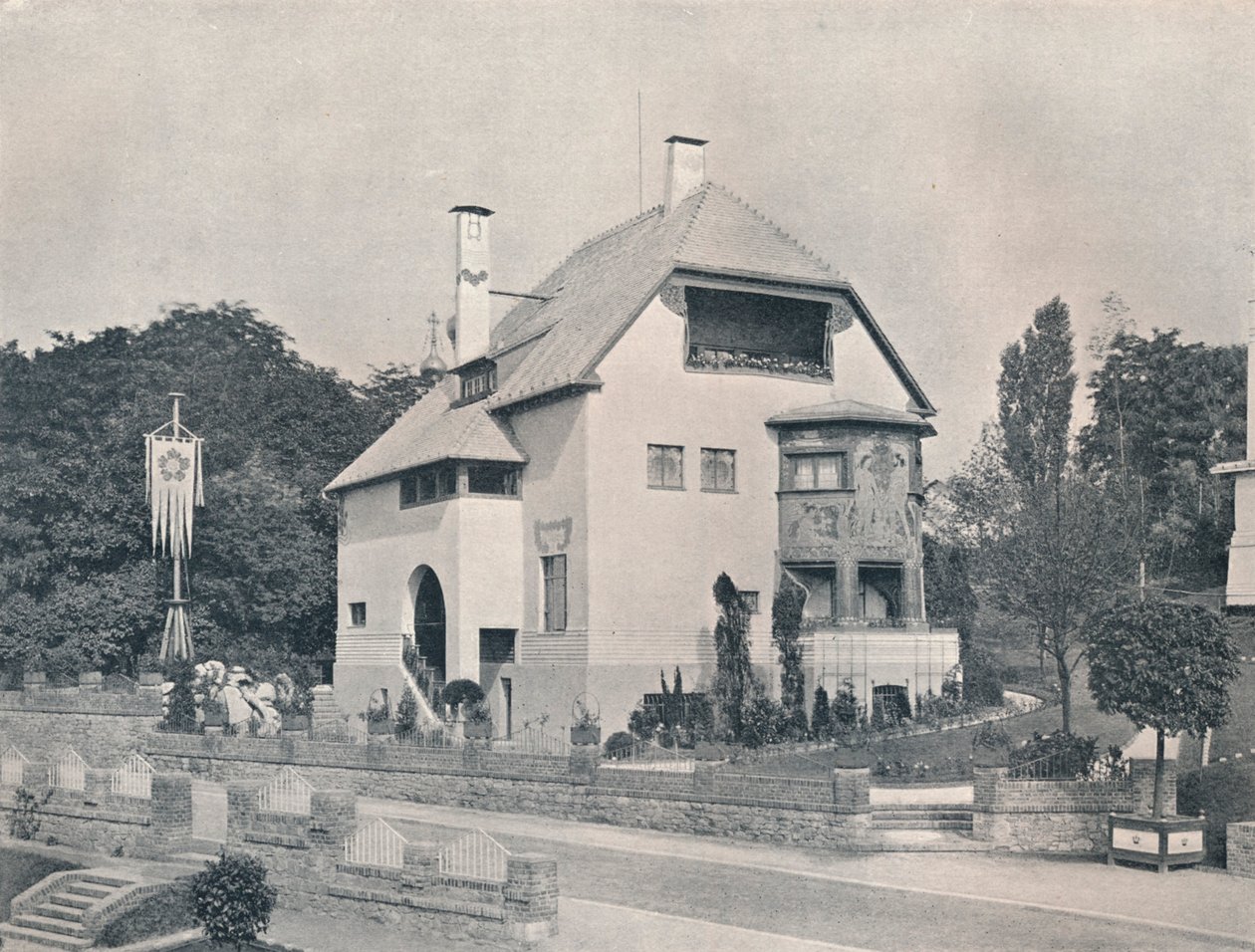 Una casa diseñada por Hans Christiansen, c. 1901 1901-1902 de Unbekannt
