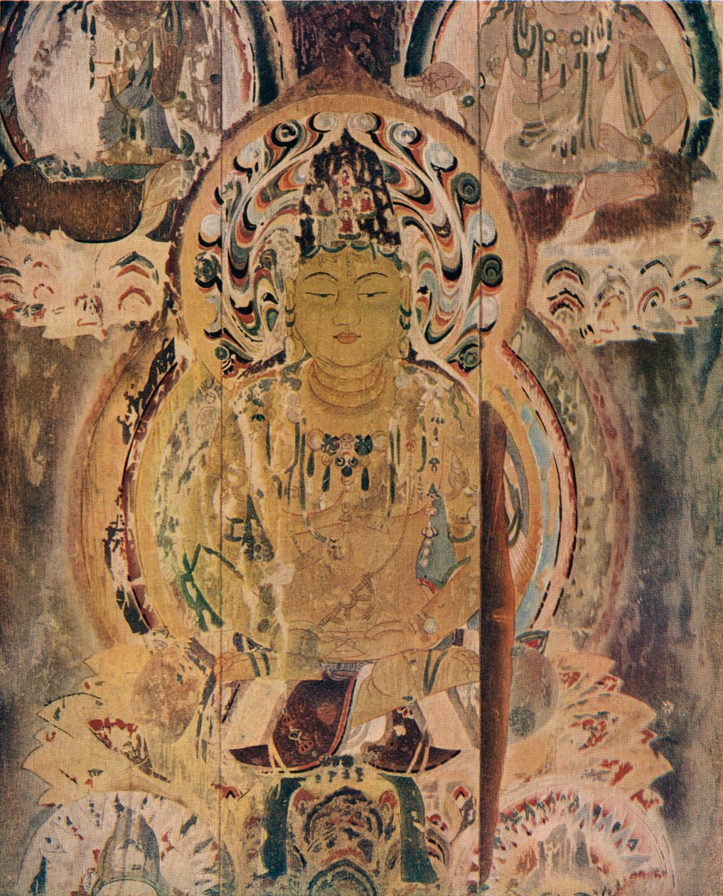 Una pintura en el pilar central de la Pagoda en el Monasterio Daigoji, siglo XIII de Unbekannt