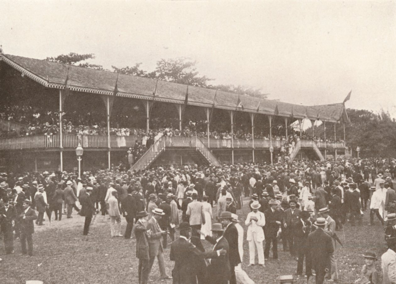 Una parte del Recinto del Hipódromo del Derby Club, 1914 de Unbekannt