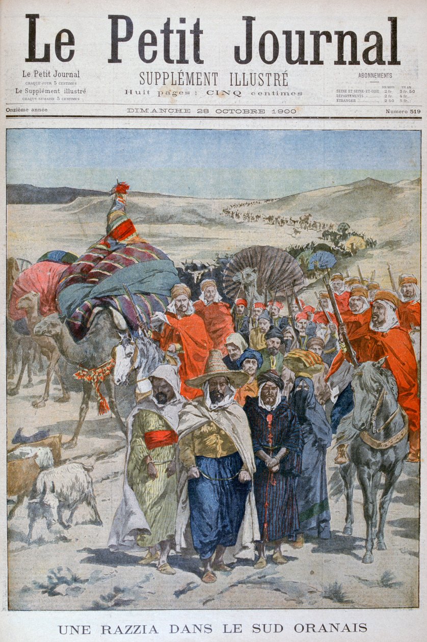 Una redada en el sur de Oranais, Argelia, 1900 de Unbekannt