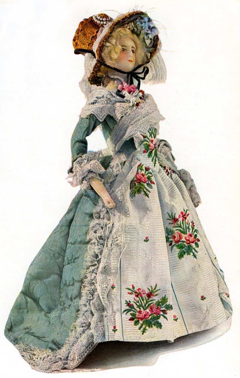 Un maniquí de diseño de vestido a pequeña escala, 1938 de Unbekannt