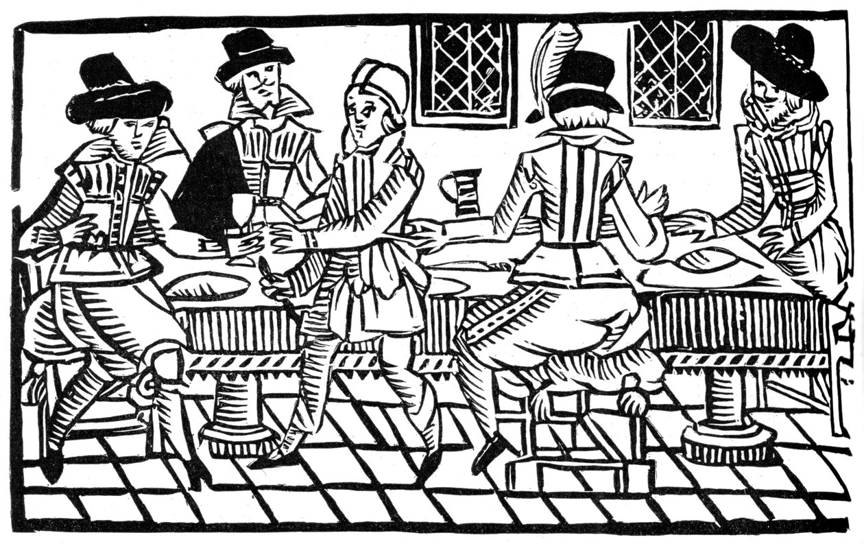 Una cena, principios del siglo XVII de Unbekannt