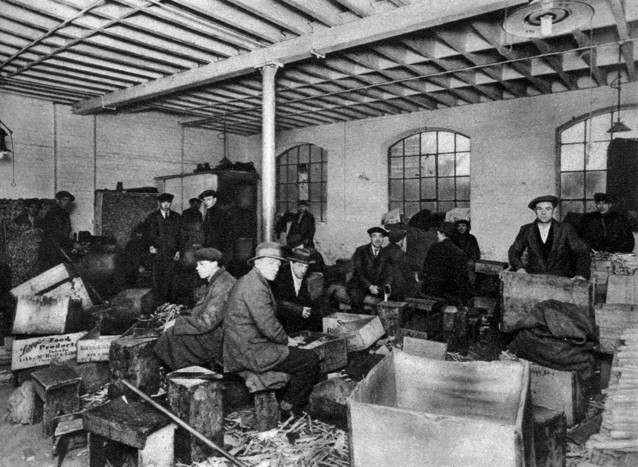 Un taller de corte de madera, Londres, 1926-1927 de Unbekannt