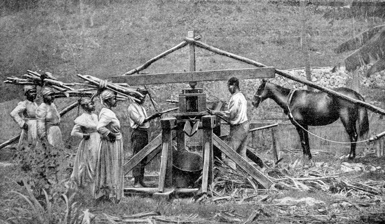 Un molino de caña de azúcar impulsado por caballos de madera, Indias Occidentales, 1922 de Unbekannt