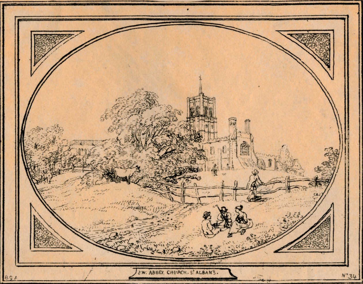 Iglesia de la Abadía, St. Albans, 1782 de Unbekannt