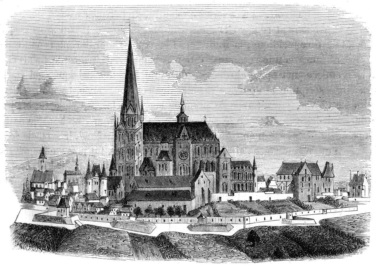 Abadía de Saint-Denis, finales del siglo XVI, 1849 de Unbekannt
