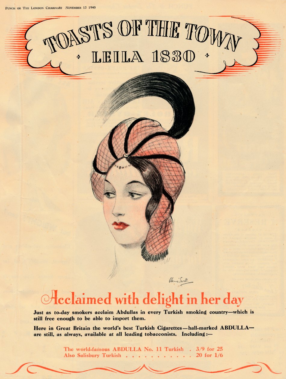 Aclamada con deleite en su día, Brindis de la Ciudad - Leila 1830, 1940 de Unbekannt