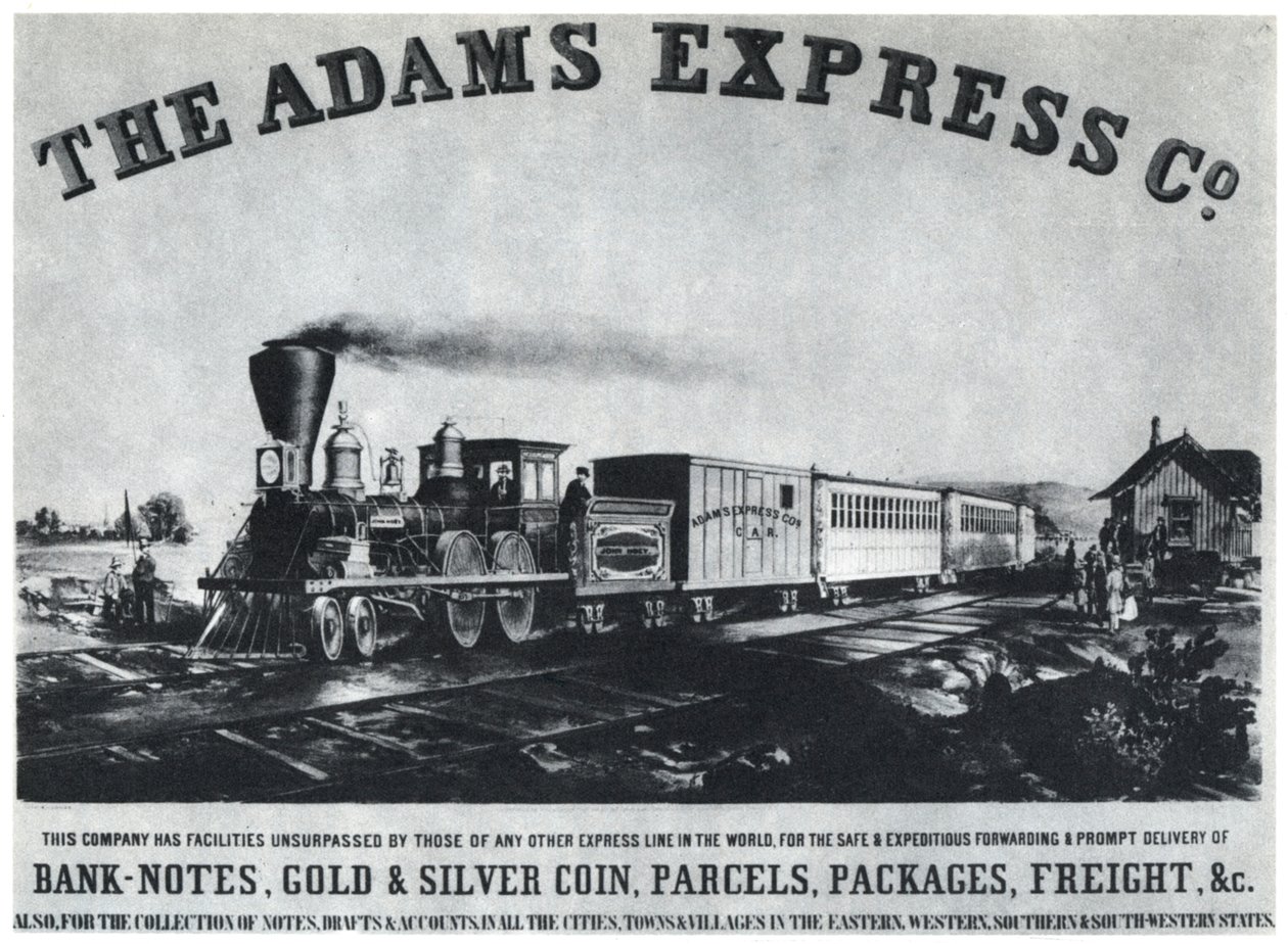 Anuncio de Adams Express Company de Unbekannt