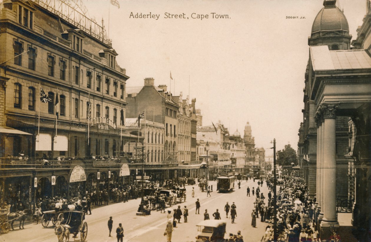Calle Adderley, Ciudad del Cabo, c1900 de Unbekannt