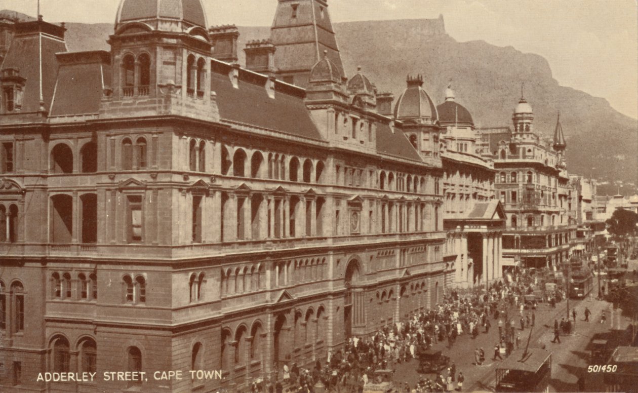 Calle Adderley, Ciudad del Cabo, principios del siglo XX de Unbekannt