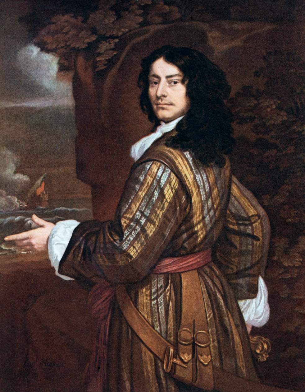 Almirante Sir John Harman, oficial naval inglés, siglo XIX de Unbekannt