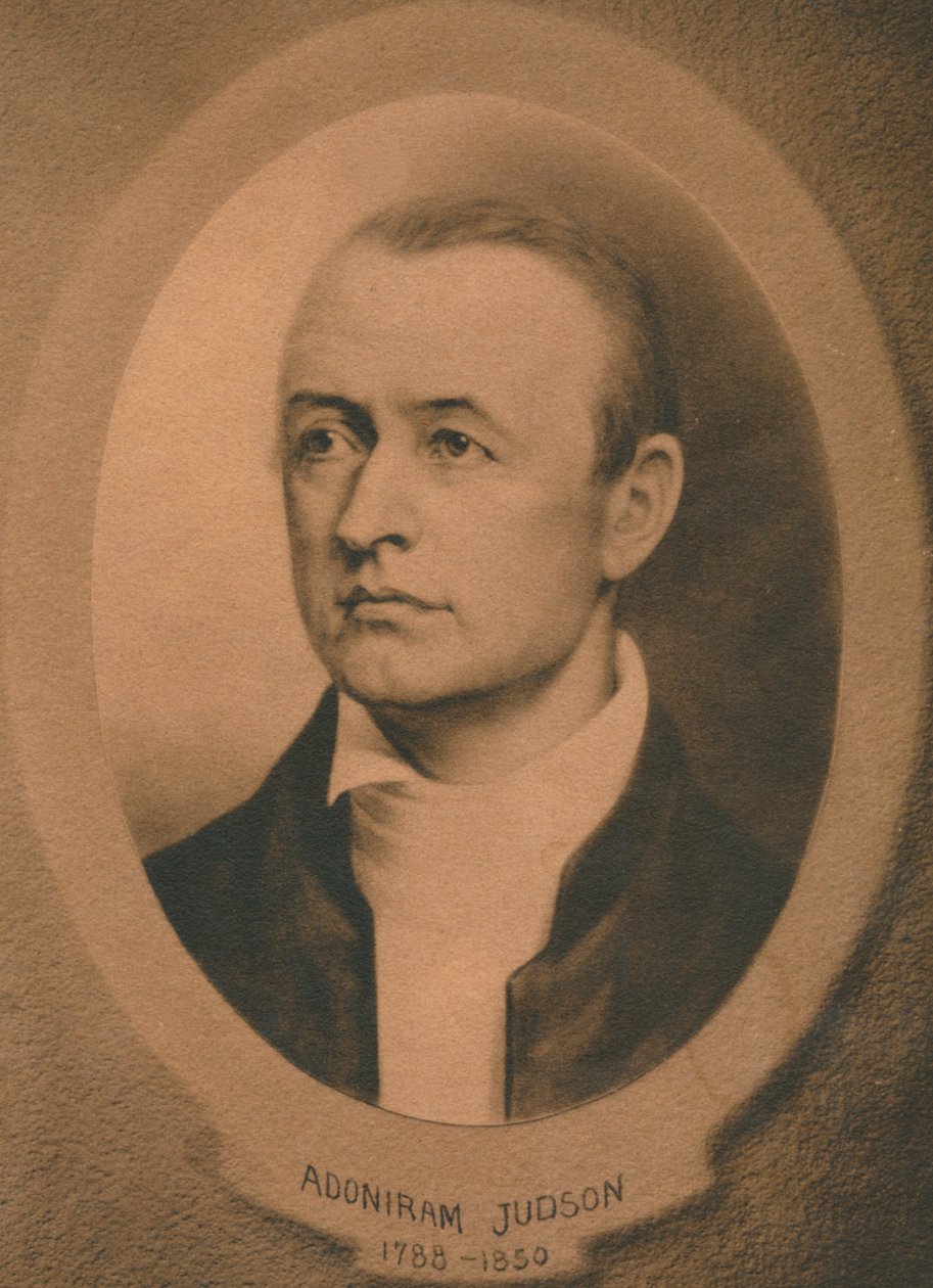 Adoniram Judson, Jr. 1788-1850, misionero congregacionalista y luego bautista estadounidense, c1910s de Unbekannt