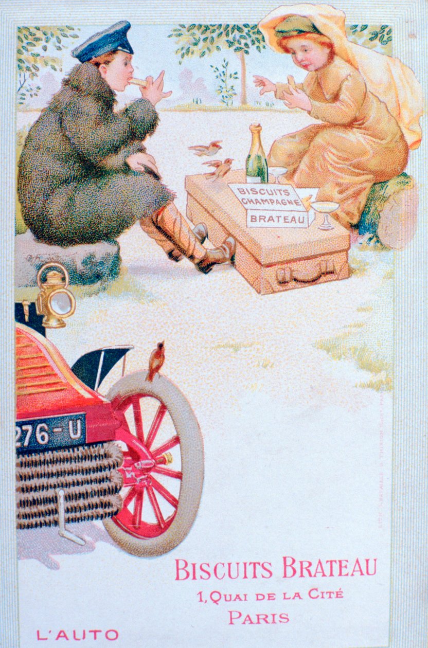 Anuncio de Biscuits Brateau, c1900s de Unbekannt