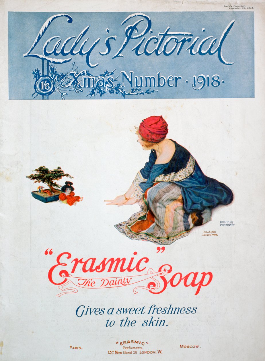 Anuncio de jabón Erasmic, 1918 de Unbekannt