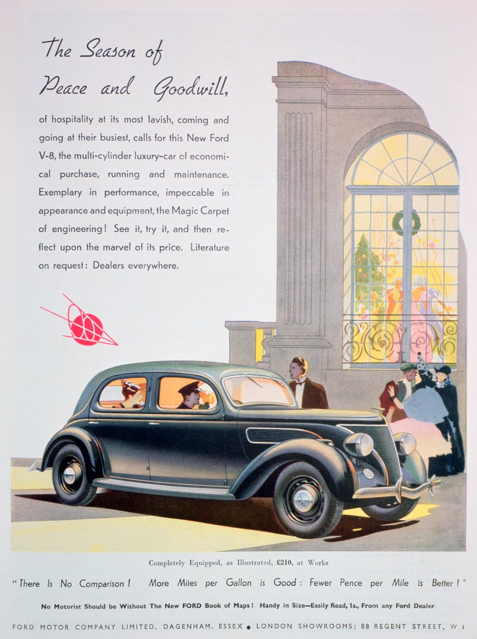 Anuncio de coches Ford, 1936 de Unbekannt