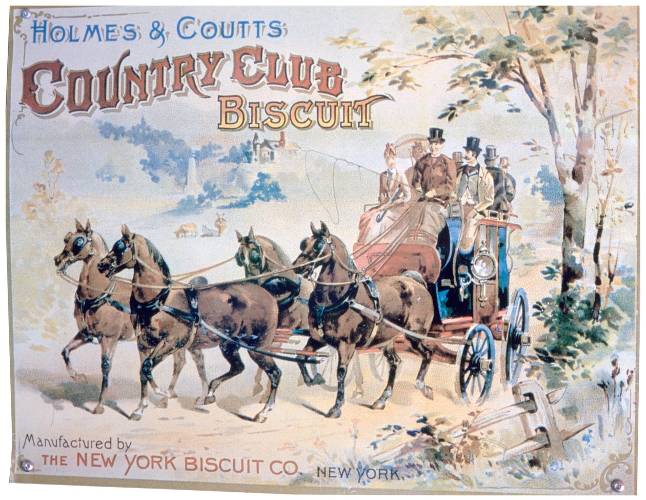 Anuncio de galletas del Country Club de Holmes y Coutts de Unbekannt