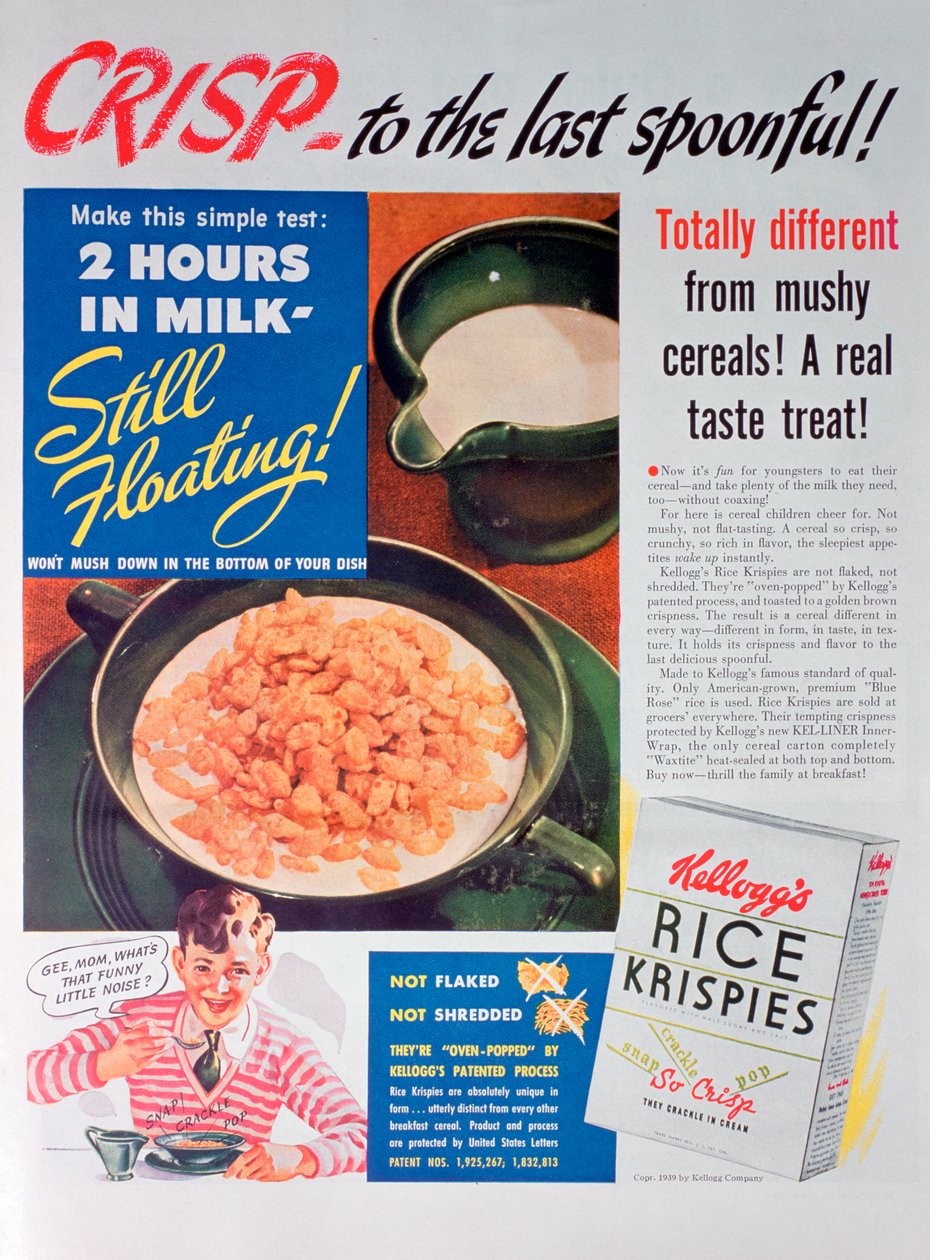Anuncio de Kelloggs Rice Krispies de Unbekannt