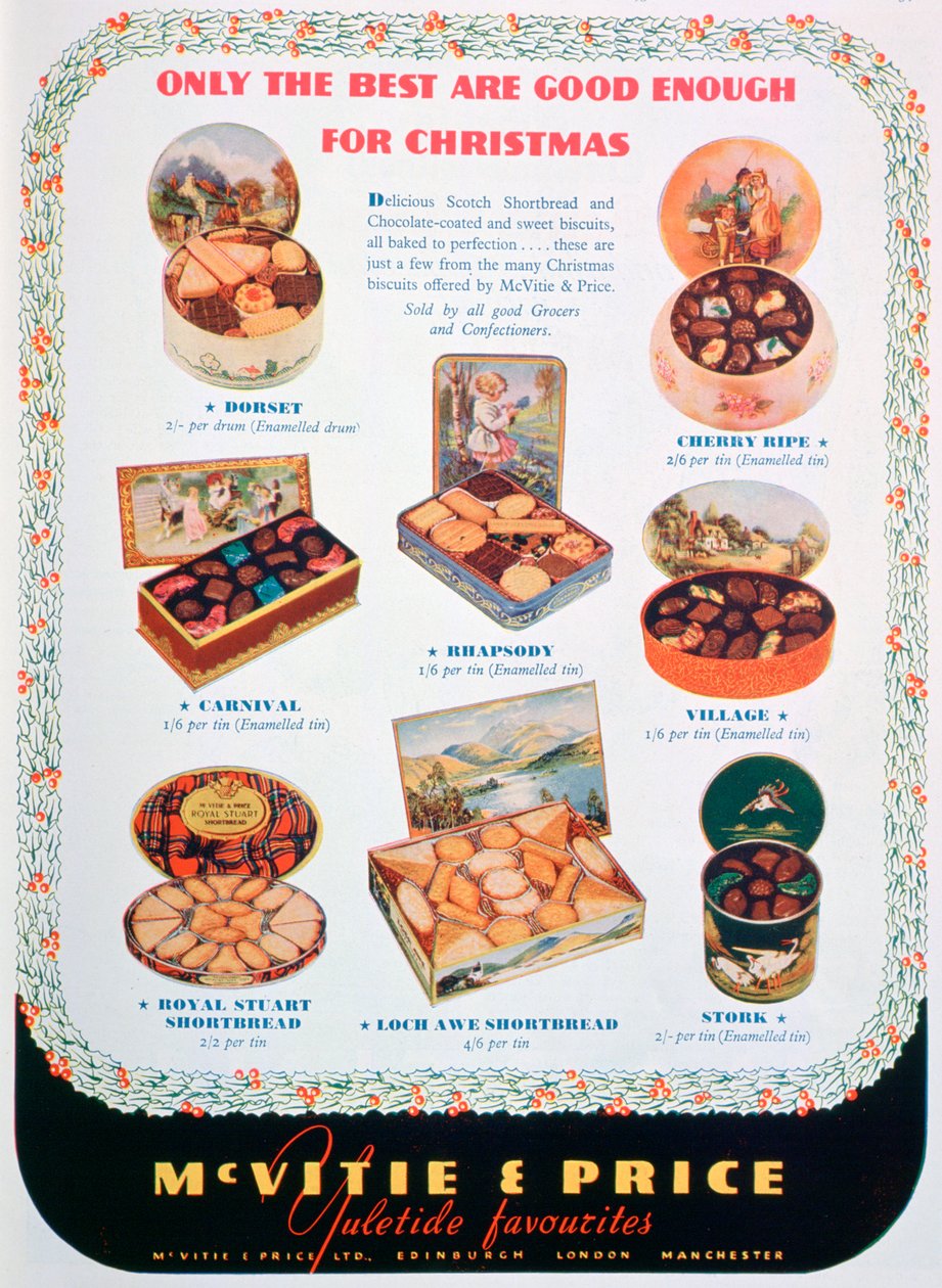 Anuncio de galletas McVitie y Price, 1938 de Unbekannt