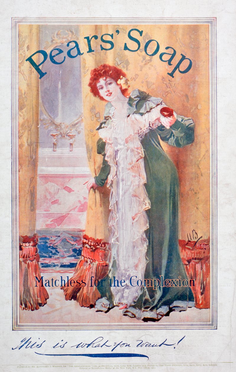 Anuncio de jabón Pears, 1906 de Unbekannt