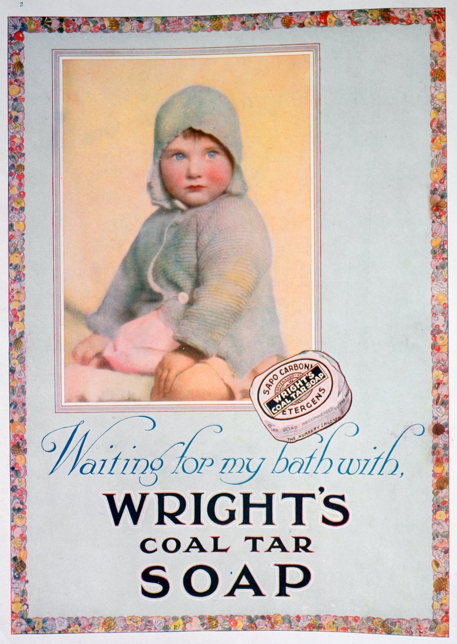 Anuncio de jabón de alquitrán de carbón de Wright, 1924 de Unbekannt