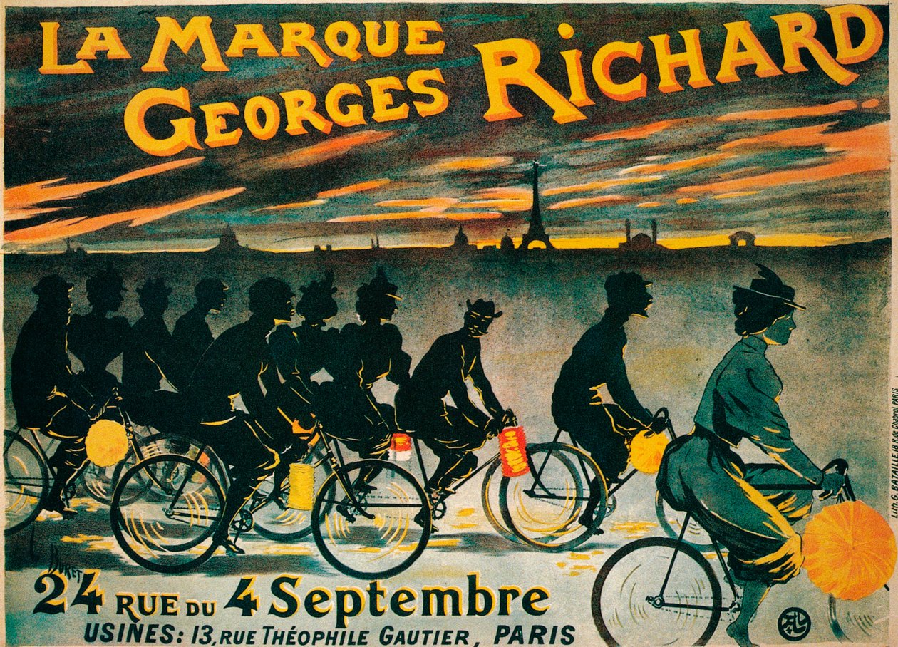 Anuncio de bicicletas Georges Richard, c. 1900 de Unbekannt