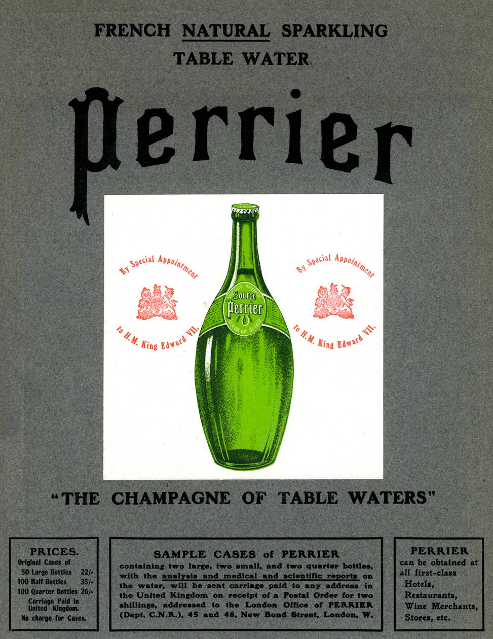 Anuncio de agua Perrier, 1905 de Unbekannt