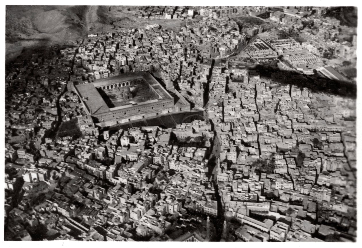 Vista aérea del Viejo Cairo, Egipto, desde un Zeppelin de Unbekannt