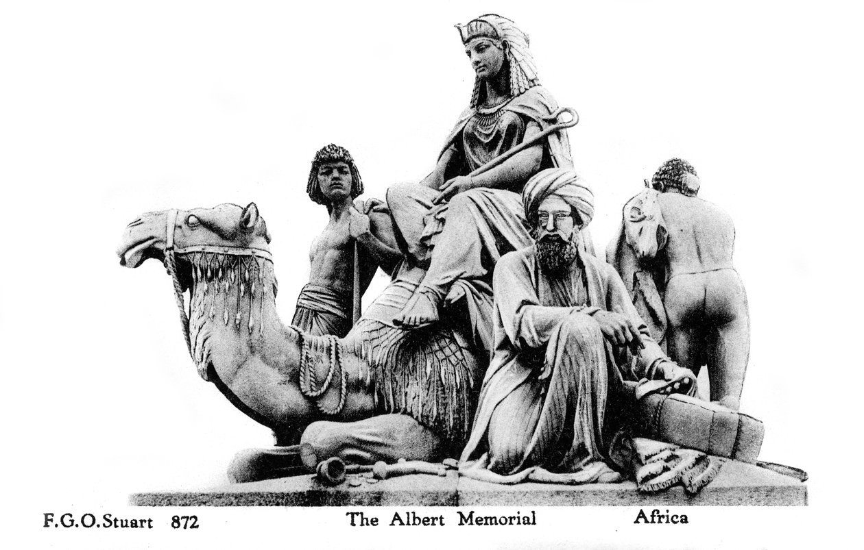 África, el Memorial de Albert, Londres, siglo XX de Unbekannt