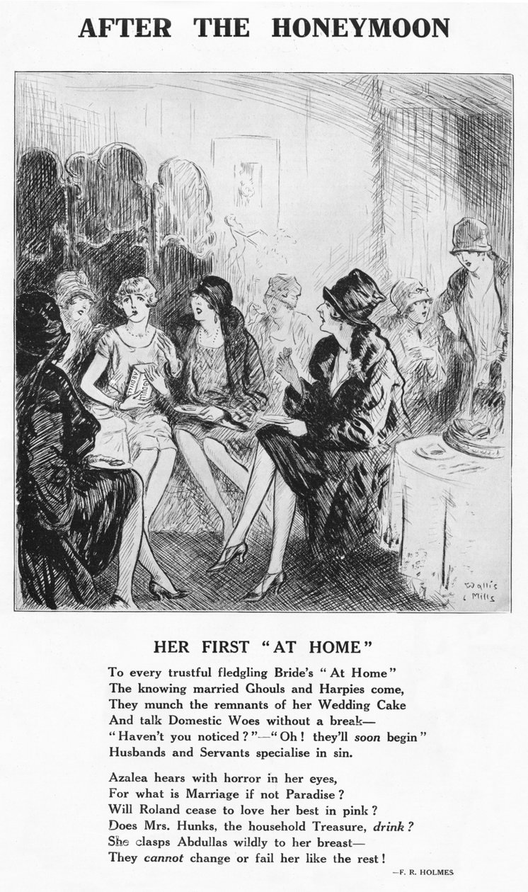 Después de la luna de miel - Su primera recepción en casa, 1927 de Unbekannt