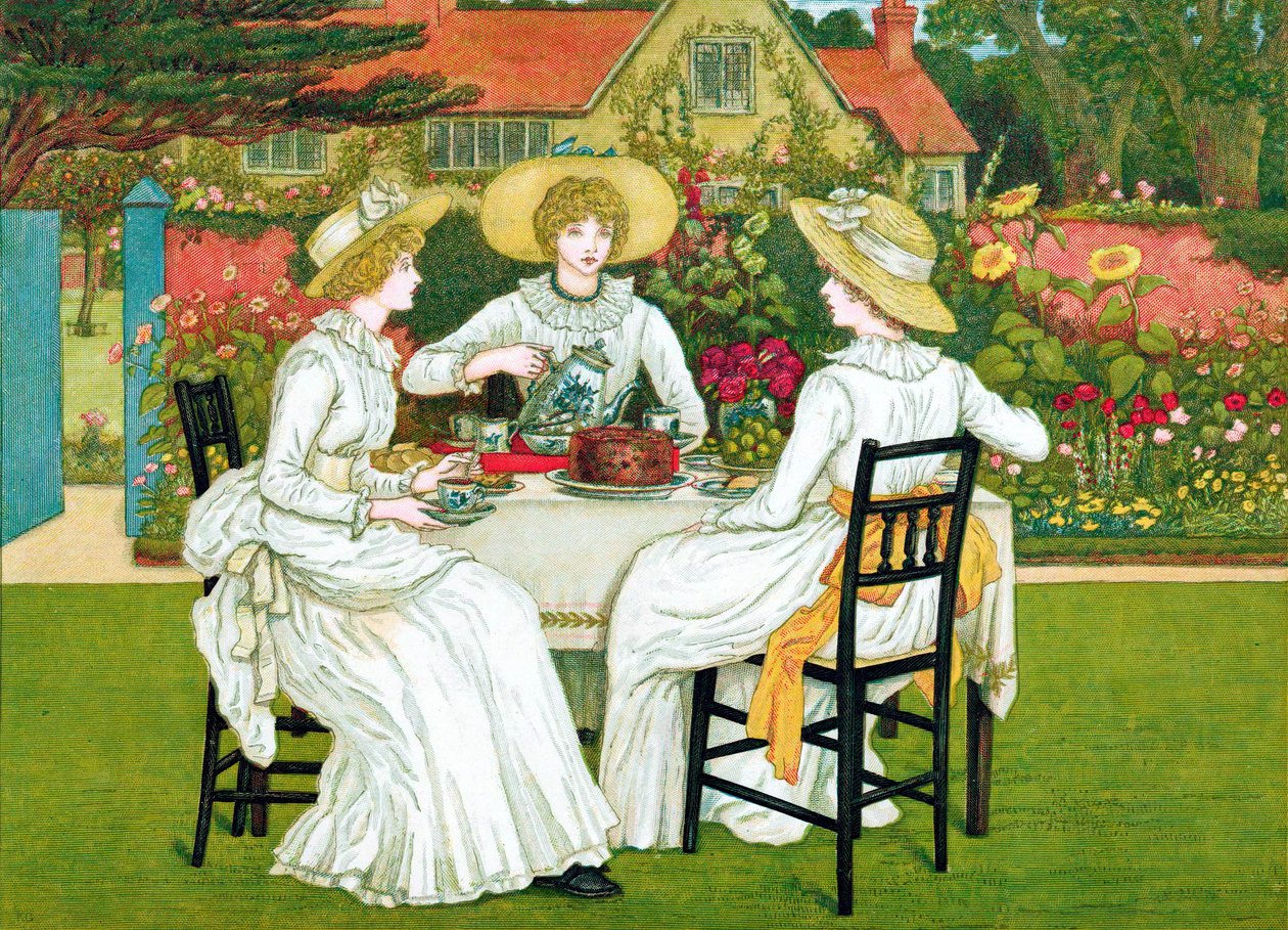 Té de la tarde, 1886 de Unbekannt