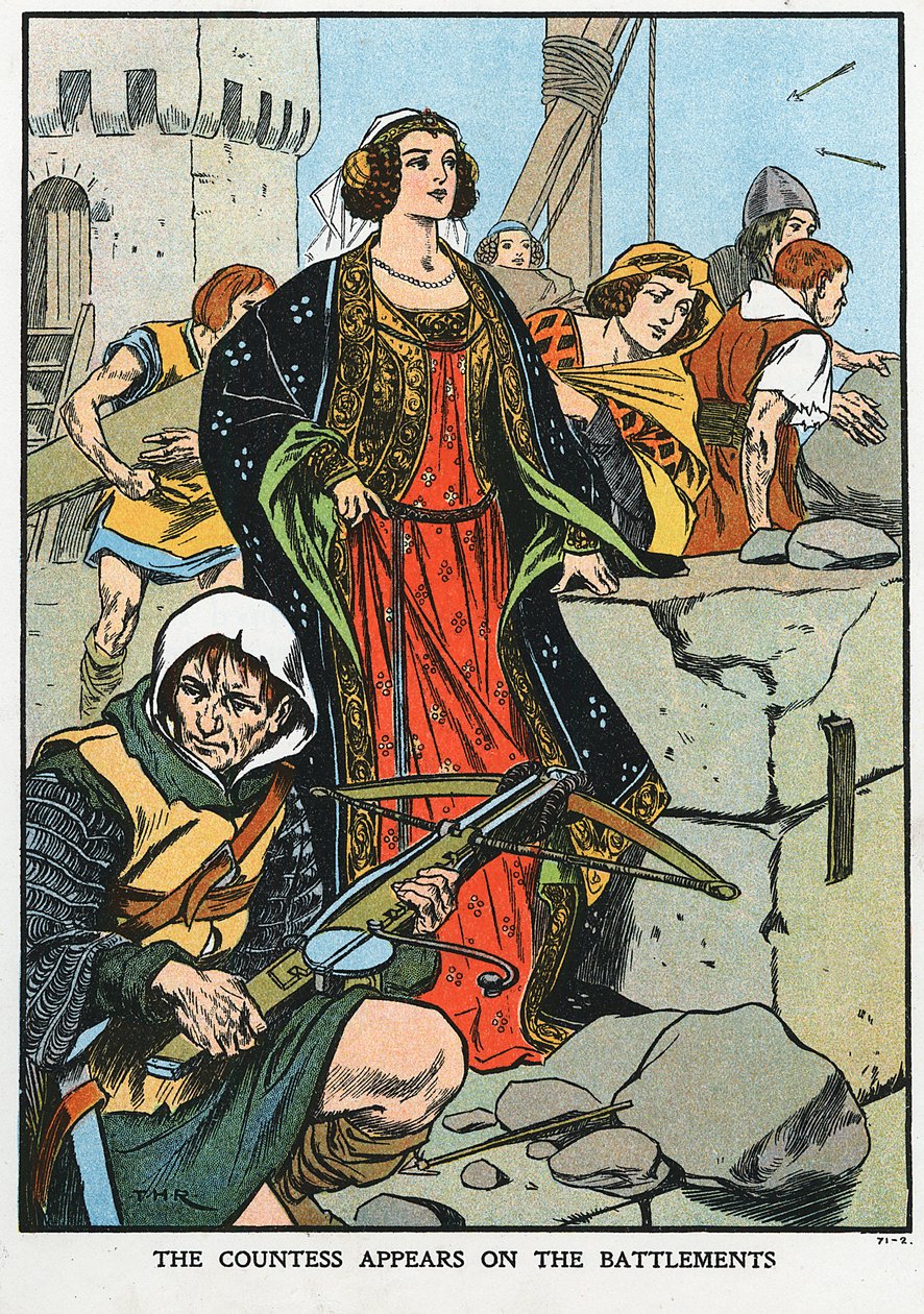 Agnes, Condesa de Dunbar 1312-1369, conocida como Agnes Negra, 1338 principios del siglo XX de Unbekannt