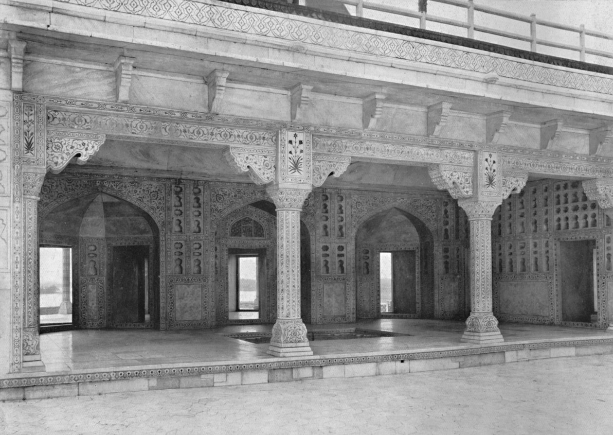 Agra. Una habitación en la Torre del Jazmín, c. 1910 de Unbekannt