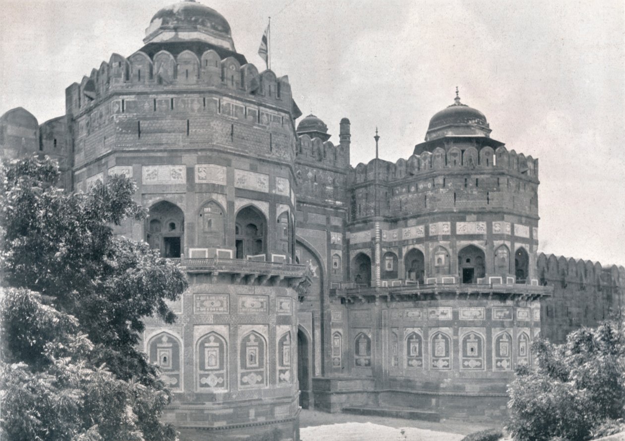 Agra. La Puerta de Delhi del Fuerte, c1910 de Unbekannt
