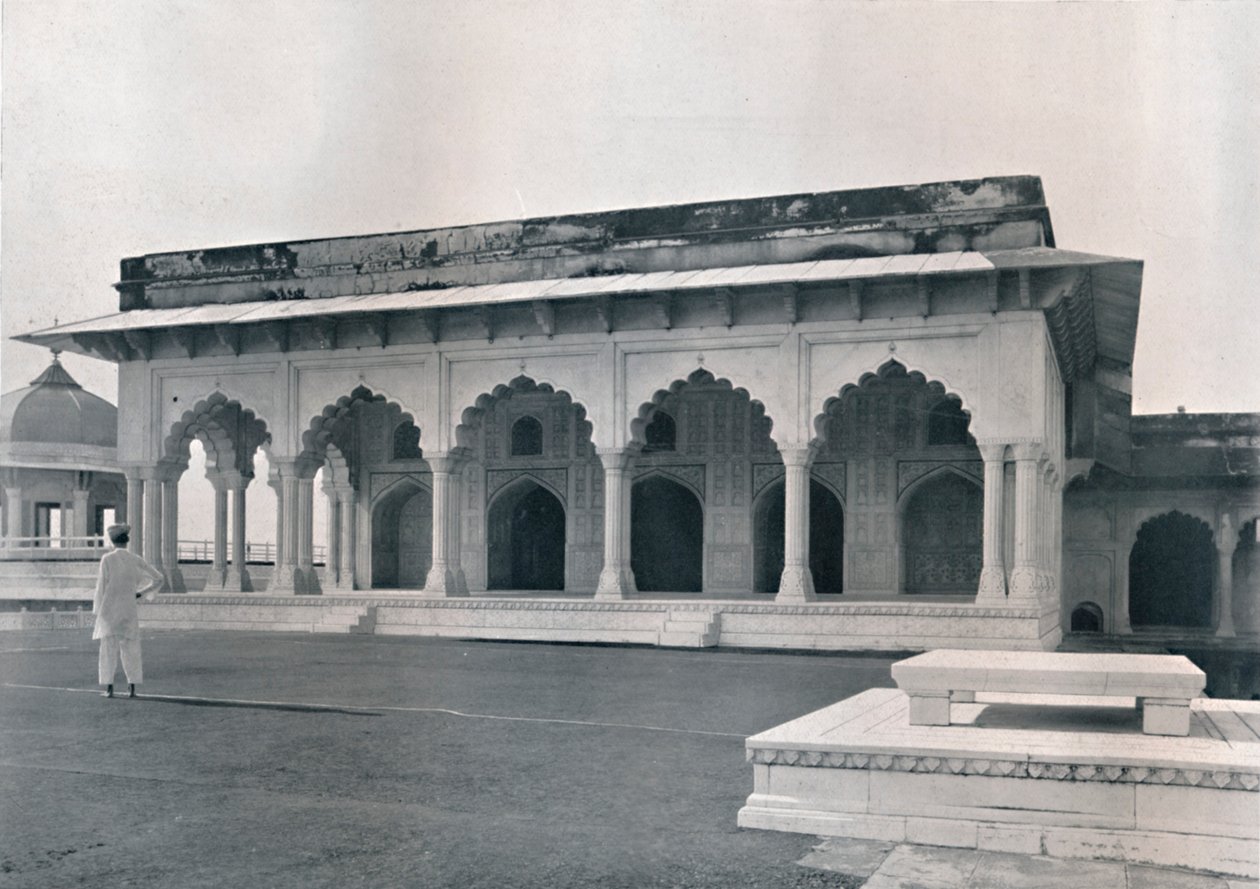 Agra. El Dewan-i-Khas o Salón de Audiencia Pública, c1910 de Unbekannt