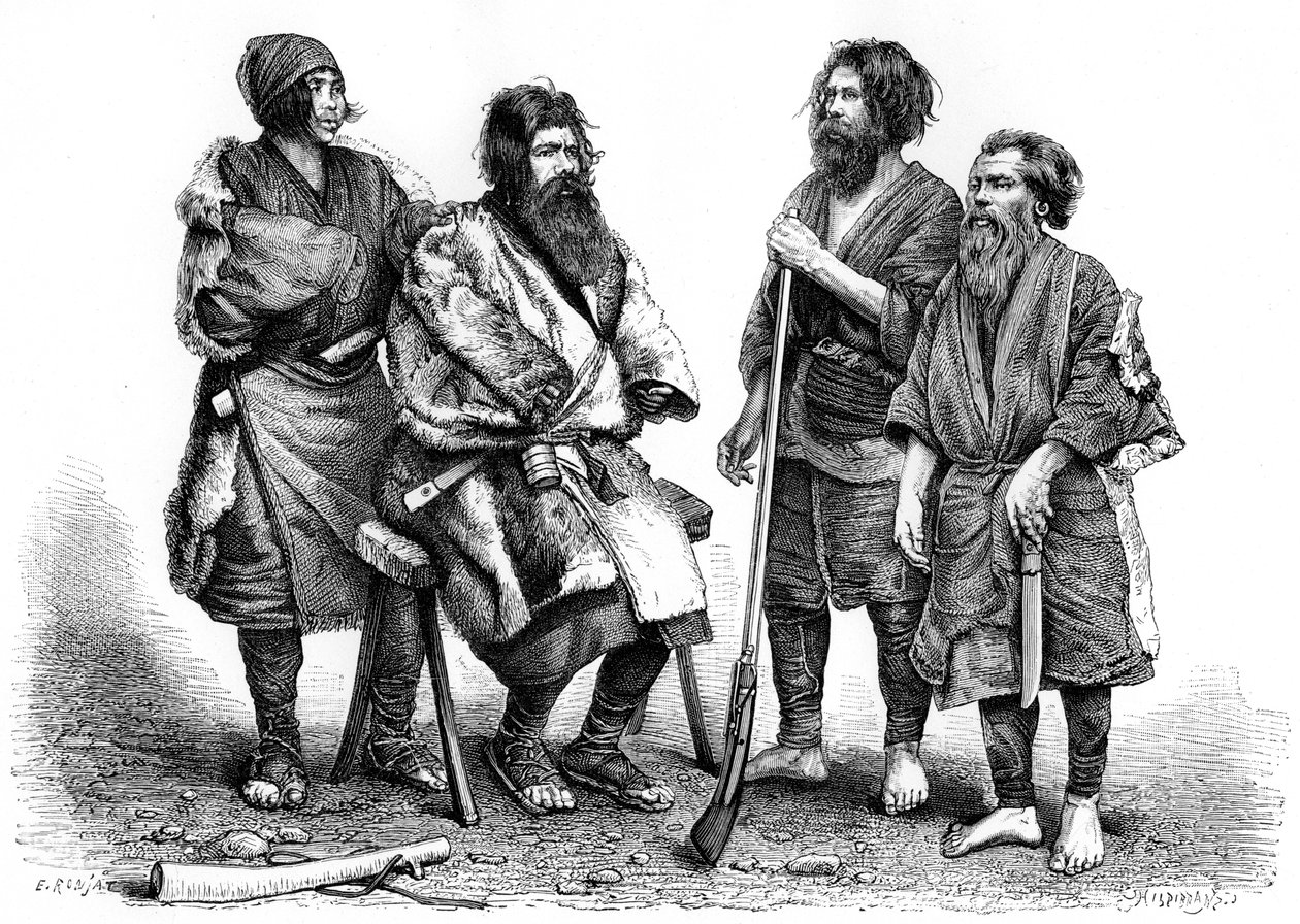 Pueblo Ainu, Japón, 1895 de Unbekannt