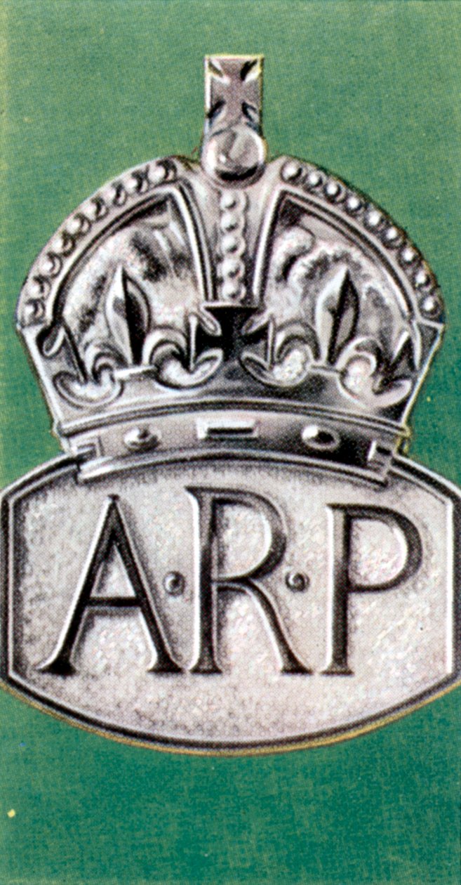 Precauciones contra ataques aéreos, tarjeta de cigarrillos, británica, 1938 de Unbekannt
