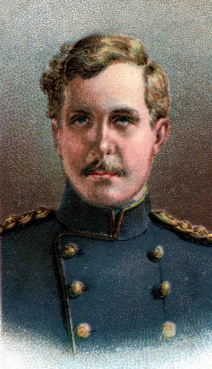 Alberto I 1875-1934, Rey de los Belgas desde 1909, en uniforme militar, 1917 de Unbekannt