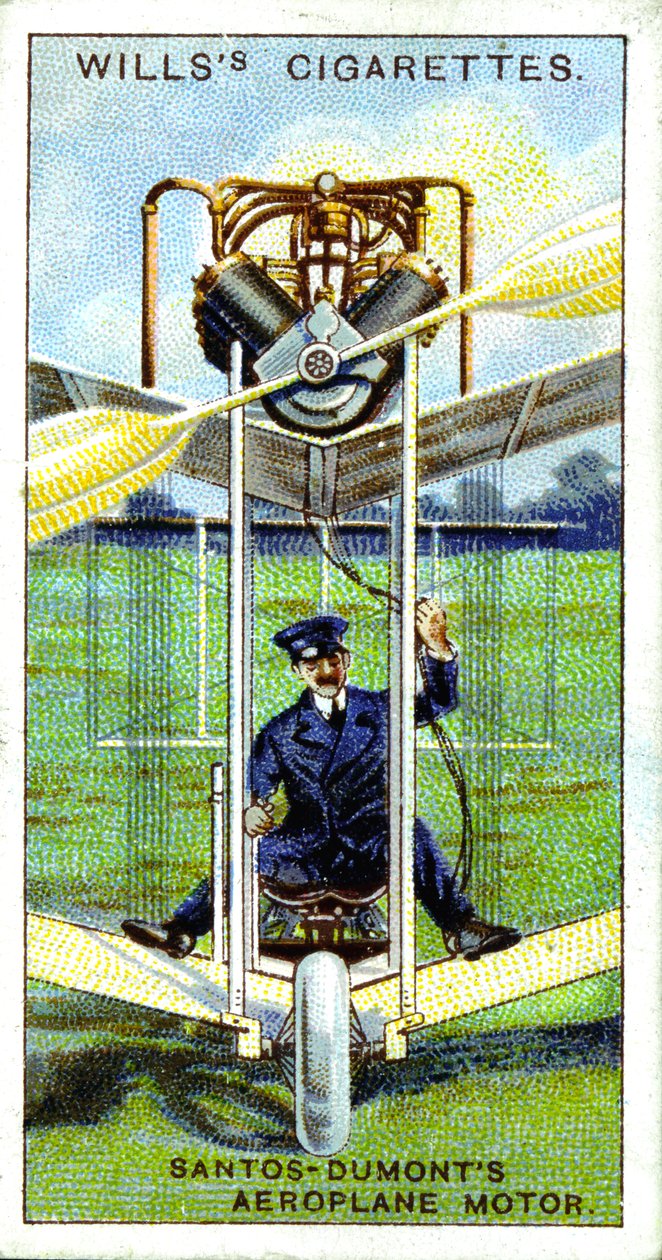 Alberto Santos-Dumont, aeronauta brasileño, primer vuelo registrado en Europa, 1906, 1915 de Unbekannt